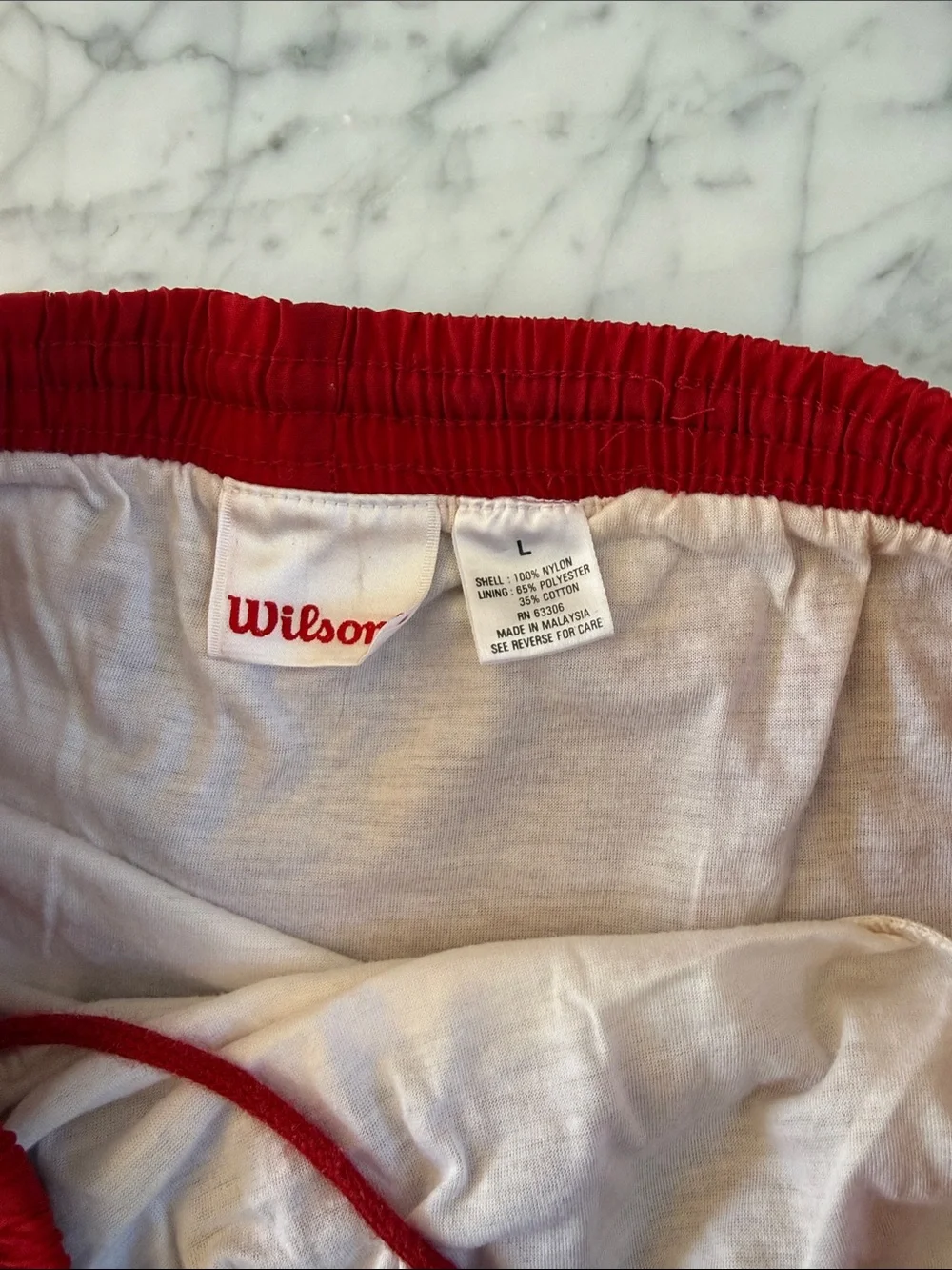 Vintage Wilson Nebraska Huskers Shorts Men's L Red